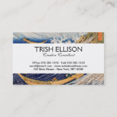 Hokusai Ocean Waves Zee Boten Visitekaartje (Achterkant)