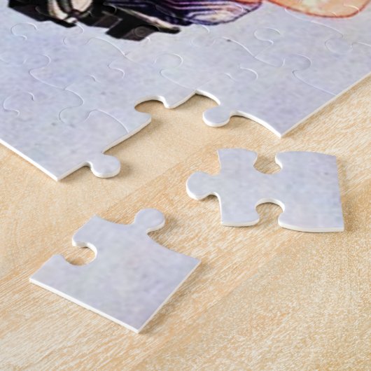 Hokusai Oiran en Kamuro Puzzle Legpuzzel (Zijkant)