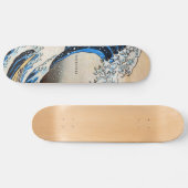 Hokusai Originele Grote Golf Aangepaste Tekst Persoonlijk Skateboard (Horizontaal)