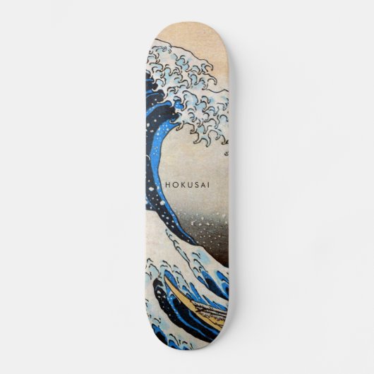 Hokusai Originele Grote Golf Aangepaste Tekst Persoonlijk Skateboard (Voorkant)