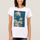 Hokusai Peonies en Canarische  galerieHD T-shirt (Voorkant)