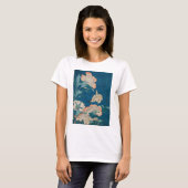 Hokusai Peonies en Canarische  galerieHD T-shirt (Voorkant volledig)