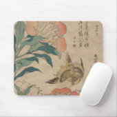 Hokusai Peony en Canarische Eilanden Muismat (Met muis)