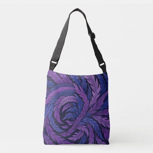 Hokusai Phoenix Art Feather Design Crossbody Tas (Voorkant)
