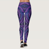 Hokusai Phoenix Art Feather Design Leggings (Achterkant)