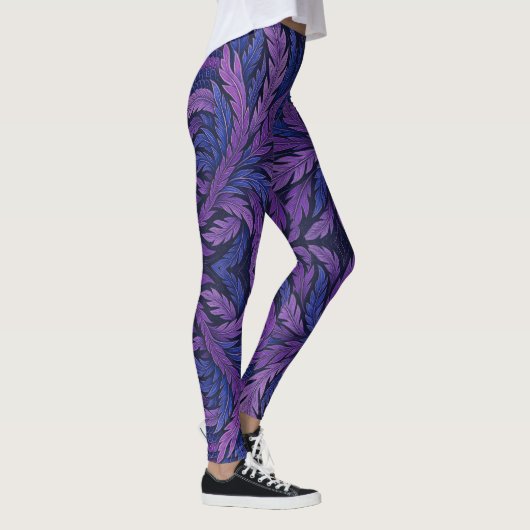 Hokusai Phoenix Art Feather Design Leggings (Rechts)