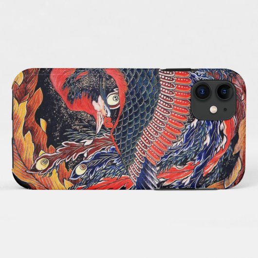 Hokusai - phoenix Case-Mate iPhone case (Achterkant (horizontaal))