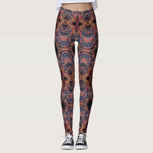Hokusai Phoenix Leggings – Japanese Art Inspired (Voorkant)