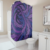 Hokusai Phoenix Motif Japanese Art Shower Curtain Douchegordijn (In situ)