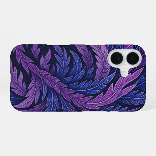 Hokusai Phoenix Purple　Jpan　Art iPhone 16 Hoesje (Achterkant horizontaal)