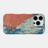 Hokusai Red Fuji iPhone 15 Pro Case – Fine Wind Cl Hoesje (Achterkant horizontaal)