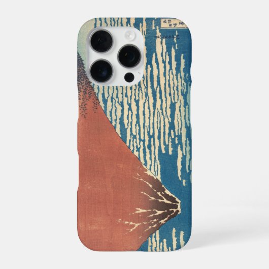 Hokusai Red Fuji iPhone 15 Pro Case – Fine Wind Cl Hoesje (Achterkant)