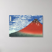 Hokusai Red Fuji, Zuidenwind, Clear Sky GalleryHD Canvas Afdruk (Voorkant)