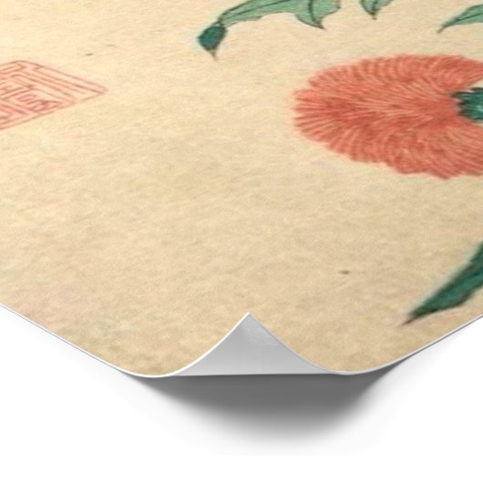 Hokusai Shrike en Blessed Thistle GalleryHD Poster (Hoek)