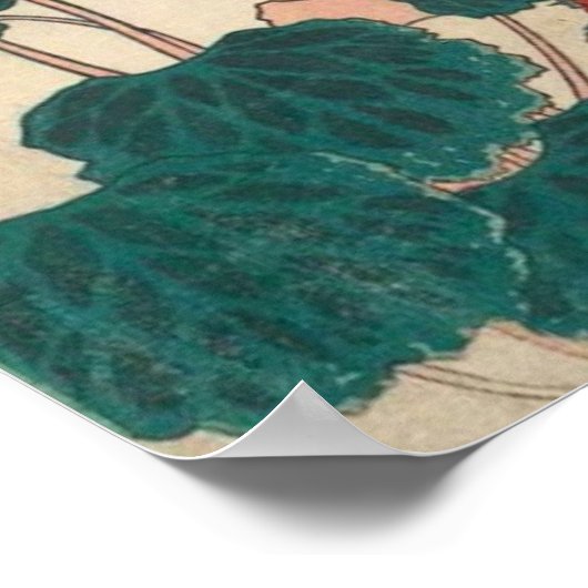 Hokusai  Shrike en Bluebird GalleryHD Poster (Hoek)