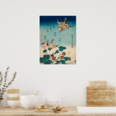 Hokusai  Shrike en Bluebird GalleryHD Poster (Keuken)