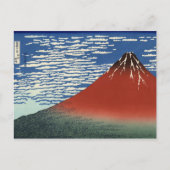 Hokusai South Wind Clear Sky Red Fuji Briefkaart (Voorkant)