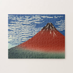 Hokusai South Wind Clear Sky Red Fuji Legpuzzel