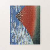 Hokusai South Wind Clear Sky Red Fuji Legpuzzel (Verticaal)