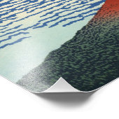 Hokusai South Wind Clear Sky Red Fuji Print Foto Afdruk (Hoek)
