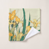 Hokusai sprinkhaan en iris Japan Bad Handdoek (Wasdoekje)