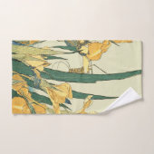 Hokusai sprinkhaan en iris Japan Bad Handdoek (Handdoek)