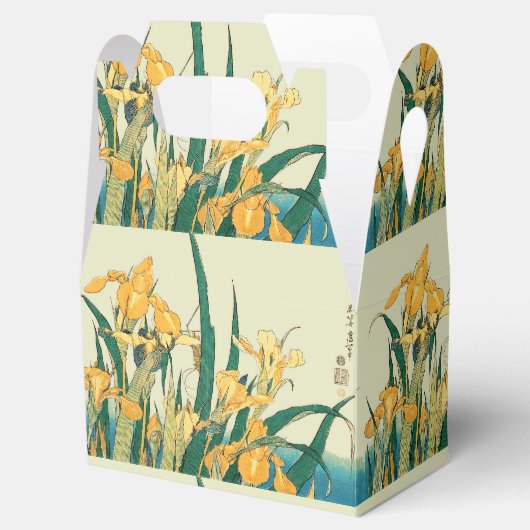Hokusai sprinkhaan en iris Japan Bedankdoosjes (Geopend)