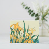 Hokusai sprinkhaan en iris Japan Briefkaart (Staand voorkant)