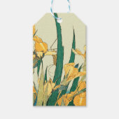 Hokusai sprinkhaan en iris Japan Cadeaulabel (Voorkant)