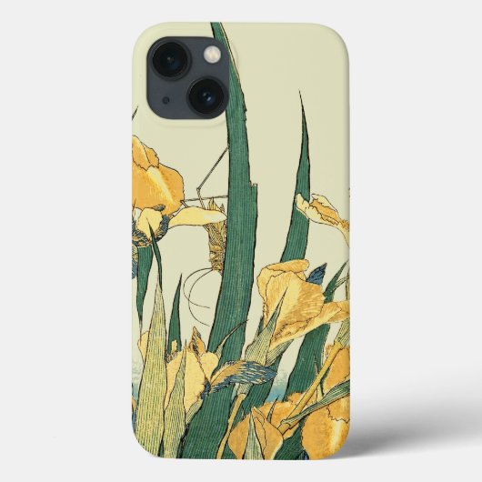 Hokusai sprinkhaan en iris Japan Case-Mate iPhone Case (Achterkant)