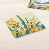 Hokusai sprinkhaan en iris Japan Kartonnen Onderzetters (Schuin)