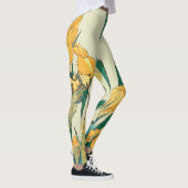 Hokusai sprinkhaan en iris Japan Leggings (Rechts)