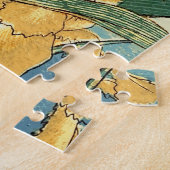 Hokusai sprinkhaan en iris Japan Legpuzzel (Zijkant)