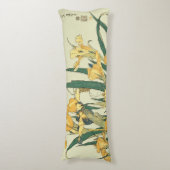 Hokusai sprinkhaan en iris Japan Lichaamskussen (Voorkant Verticaal)