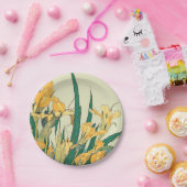 Hokusai sprinkhaan en iris Japan Papieren Bordje (Feest)