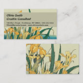 Hokusai sprinkhaan en iris Japan Visitekaartje (Voorkant / Achterkant)