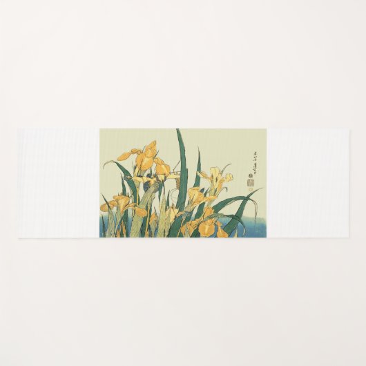 Hokusai sprinkhaan en iris Japan Yogamat (Voorkant (horizontaal))