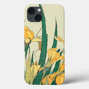 Hokusai Sprinkhaan Iris Vintage Print: Japans Case-Mate iPhone Case