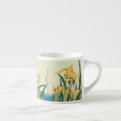 Hokusai Sprinkhaan Iris Vintage Print: Japans Espresso Kop (Rechts)