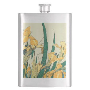 Hokusai Sprinkhaan Iris Vintage Print: Japans Flacon