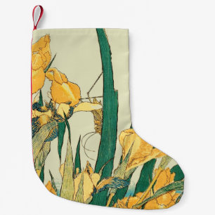 Hokusai Sprinkhaan Iris Vintage Print: Japans Kleine Kerstsok