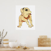 Hokusai Sumo Wrestlers Poster (Keuken)