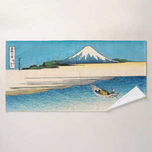 Hokusai - Tama in de provincie Musashi Bad Handdoek