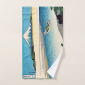 Hokusai - Tama in de provincie Musashi Bad Handdoek (Handdoek)