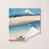 Hokusai - Tama in de provincie Musashi Bad Handdoek (Wasdoekje)