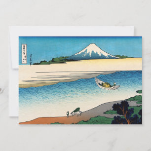 Hokusai - Tama in de provincie Musashi Bedankkaart
