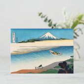 Hokusai - Tama in de provincie Musashi Bedankkaart (Staand voorkant)