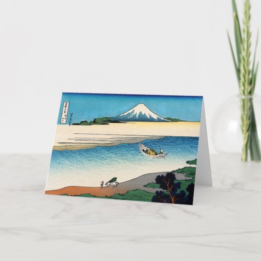 Hokusai - Tama in de provincie Musashi Kaart (Voorkant)