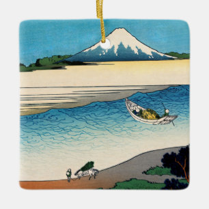 Hokusai - Tama in de provincie Musashi Keramisch Ornament