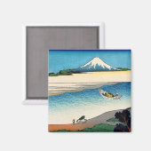 Hokusai - Tama in de provincie Musashi Magneet (Voorkant / Achterkant)